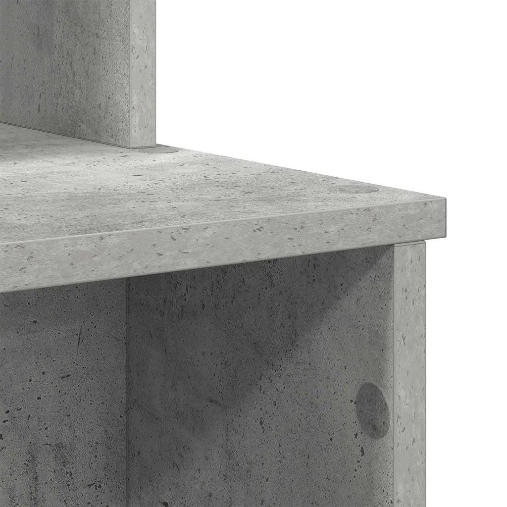 Scrivania Grigio cemento 120,5 x 44 x 88,5 cm Legno multistrato 869477
