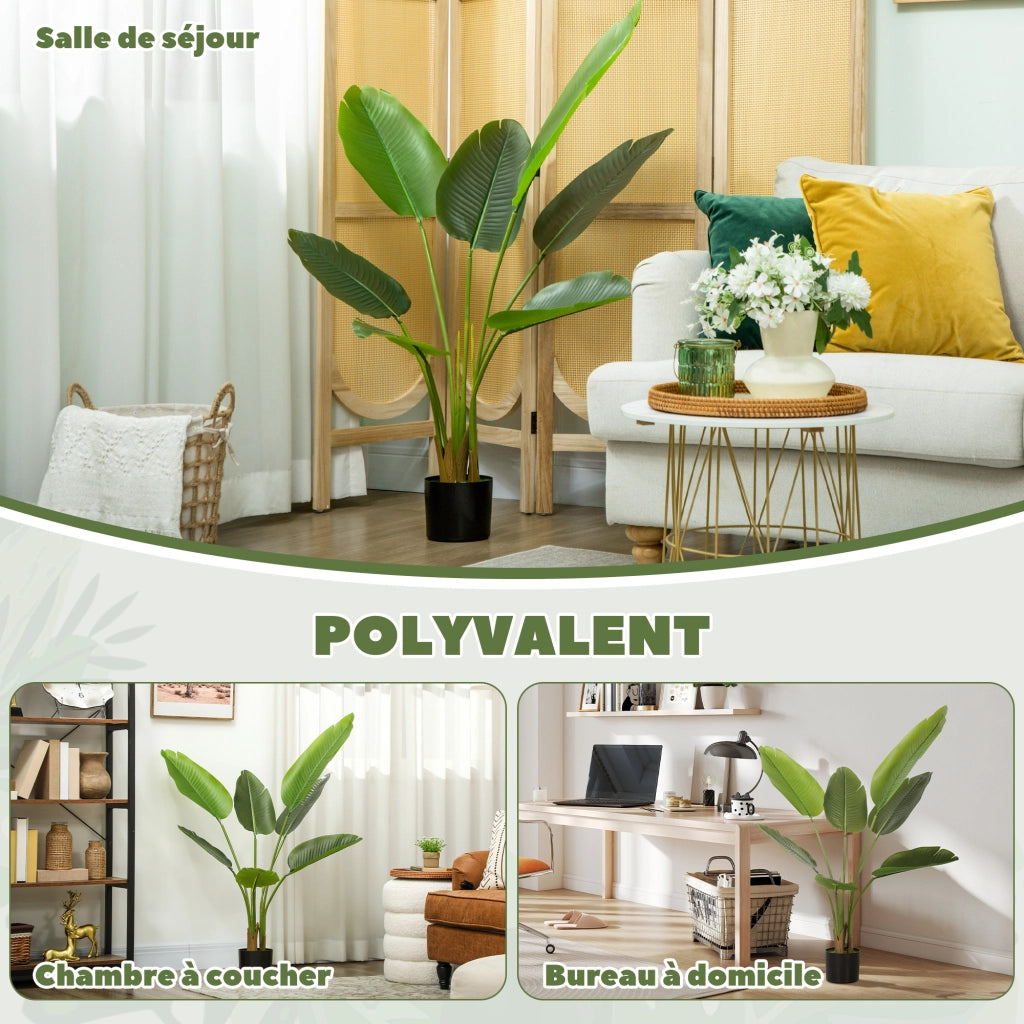 Albero artificiale con vaso ¨C zephmum ¨C verde 109 cm