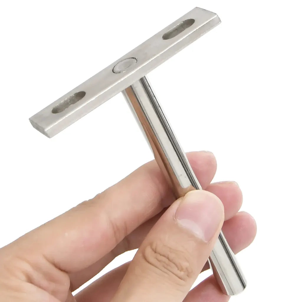 vidaXL Staffe Mensole Galleggianti 12pz Ø10x100 mm Acciaio al Carbonio