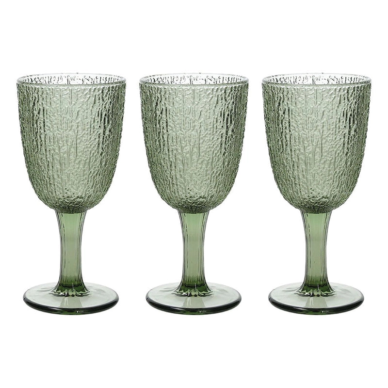 Set 3 Calici Vetro Verde 250 Cc  Linea Davor