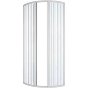 Box doccia circolare a soffietto cm 68-70 apertura laterale