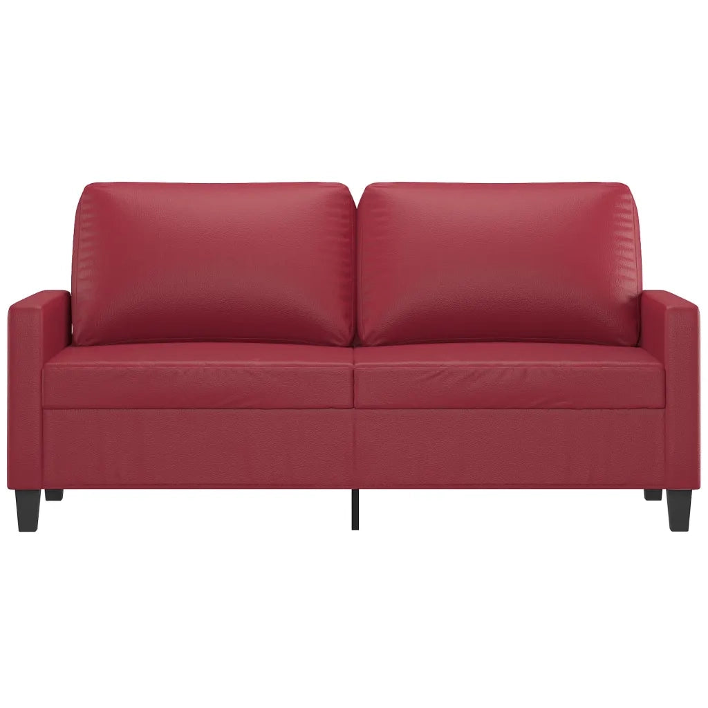 Divano a 2 Posti Rosso Vino 140 cm in Similpellecod mxl 128133