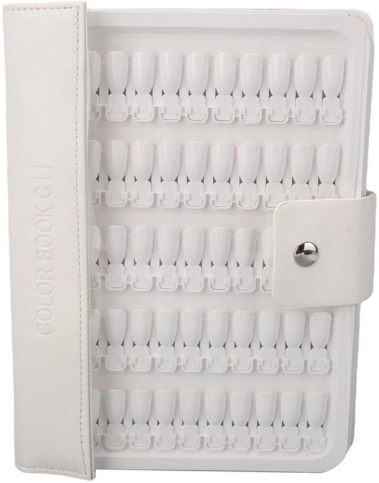 Libreria Display 150 Colori - Ospitante per Ferri da Cuoio - Copertina in Pelle PU Resistente - Dimensioni Compresse 23x18cm - Organizzazione Facile - Costruzione ABS Rafforzata - Libretto per Ferri