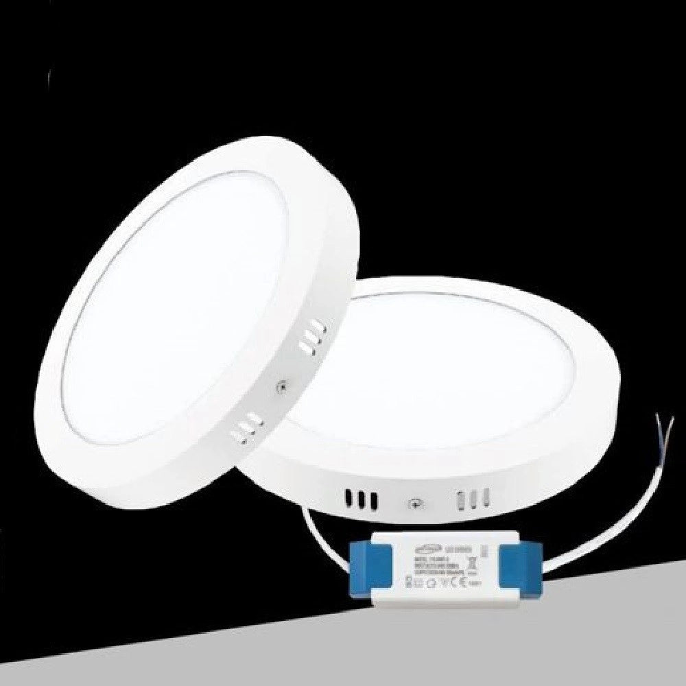 Trade Shop - Plafoniera Pannello Led 18 Watt Rotondo Cct Tre Colorazione Di Luce P225b-t3c -