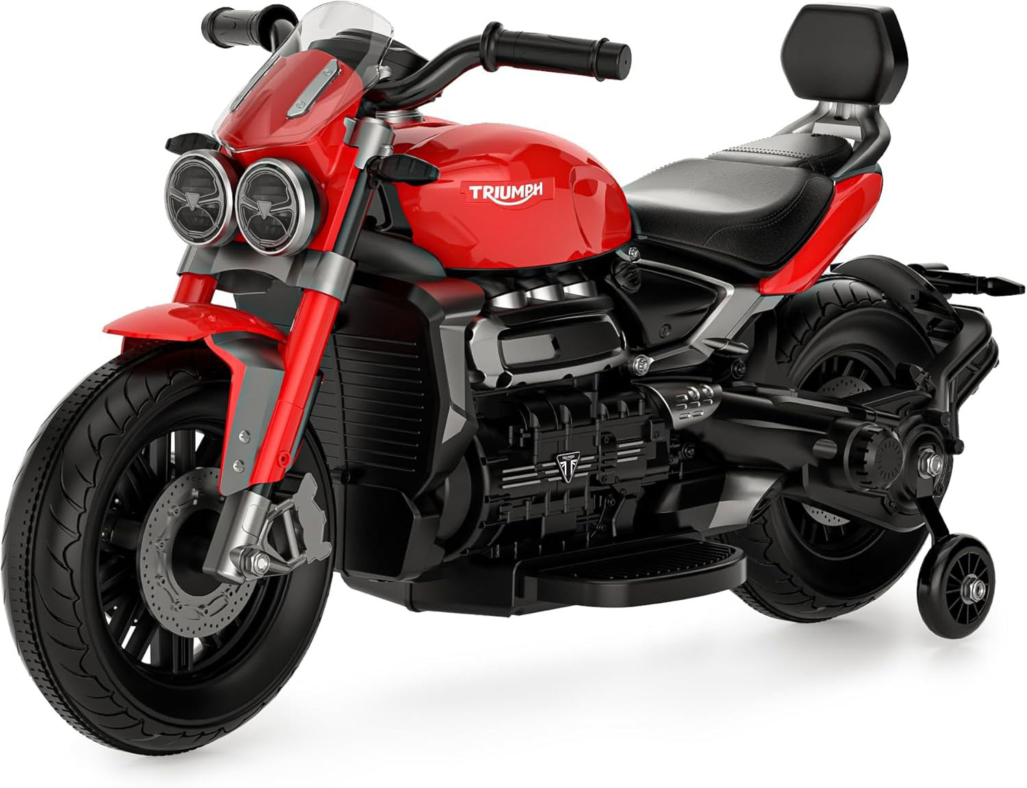Moto Elettrica per Bambini Licenza Ufficiale Triumph 12V 4,5Ah Rosso