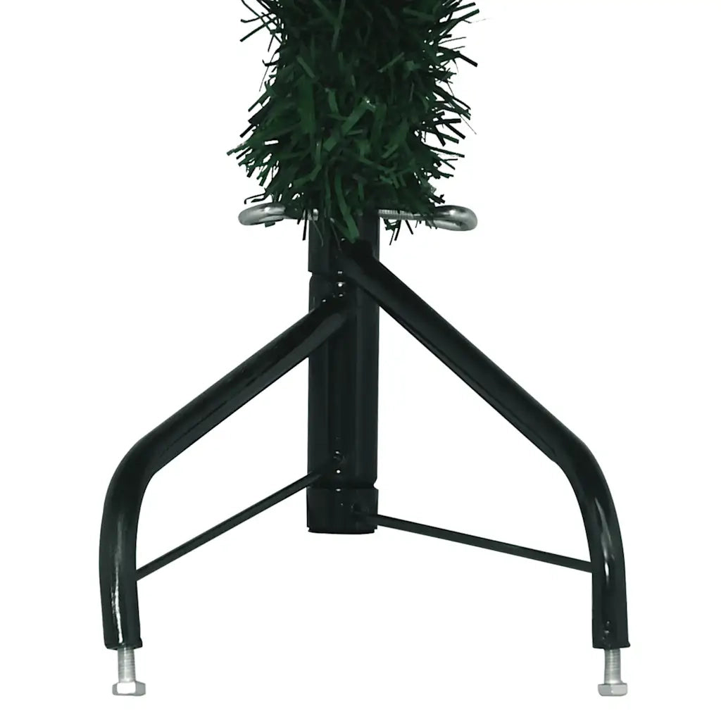 Albero di Natale Artificiale ad Angolo con Supporto Verde 210 cm PVC cod mxl 58786