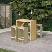 Set Bistrò da Giardino 5 pz in Legno di Pino Impregnato 3096634
