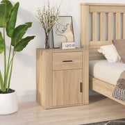 Comodino-Tavolino da notte Rovere Sonoma 50x36x60 cm in Legno Multistrato 859221