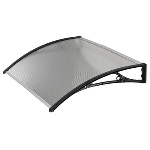 Pensilina Tettoia in Policarbonato Alveolare Trasparente 100x60 cm