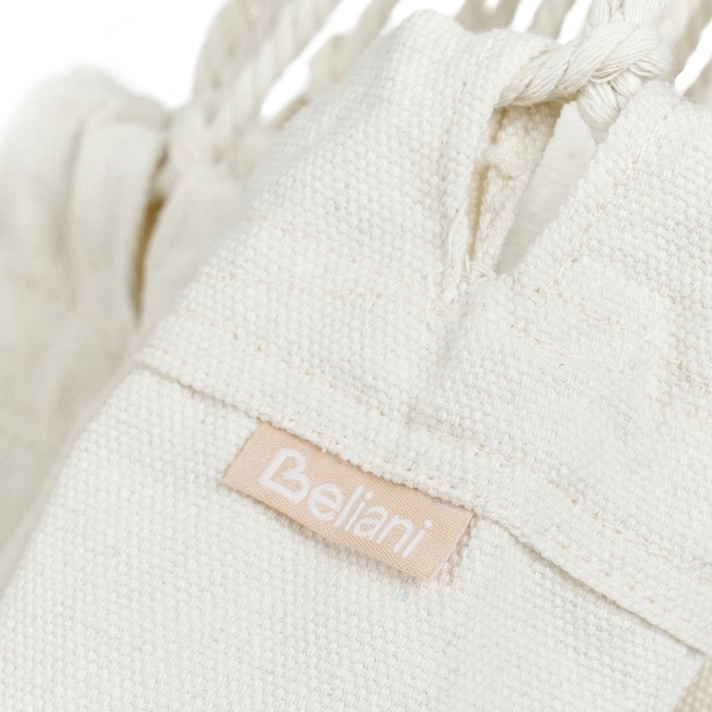 Amaca da esterno con seduta in cotone Beige e blu per interni ed esterni in stile Boho