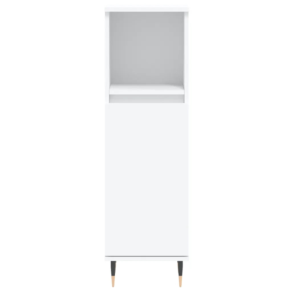 Set Mobili da Bagno 3 pz Bianco in Legno Multistrato 3190291