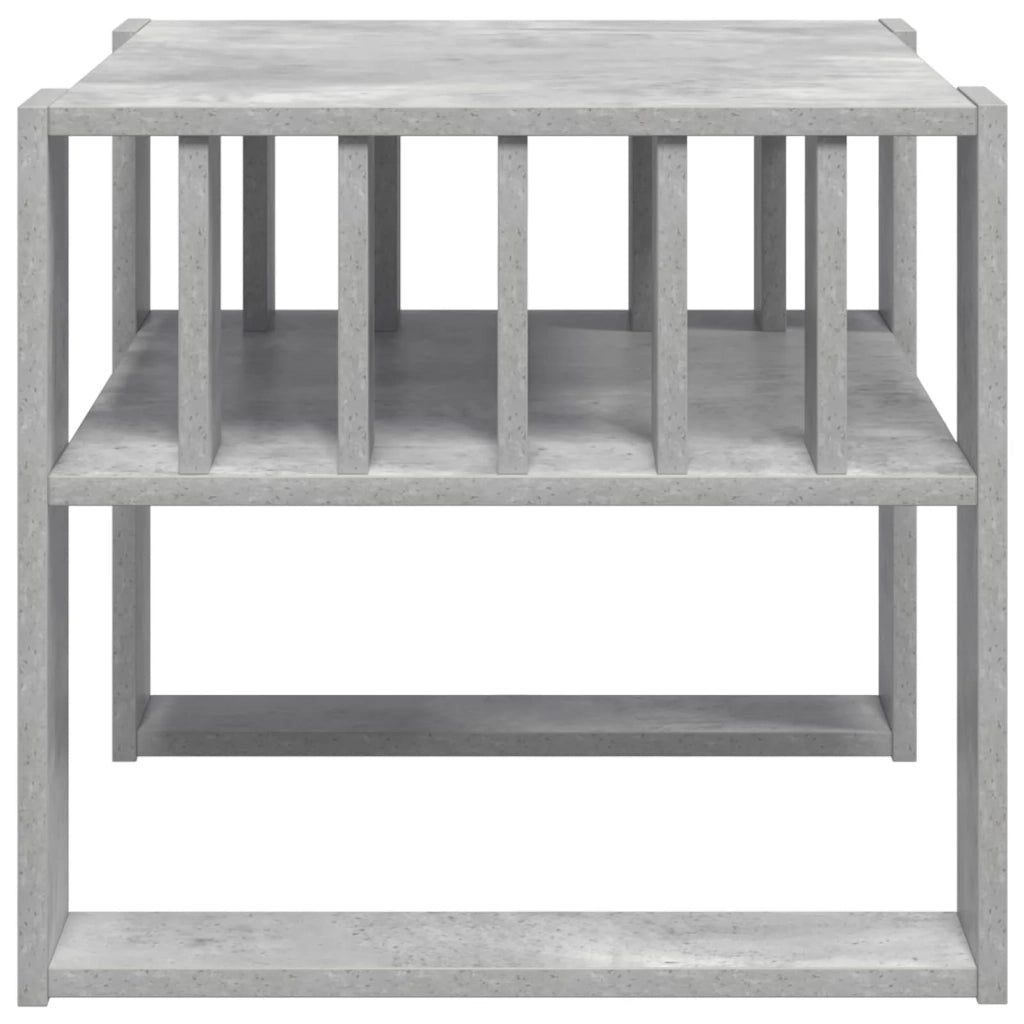 Tavolino da salotto Grigio cemento 66 x 49,5 x 45 cm 8000119