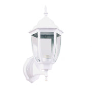 APPLIQUE DA ESTERNO A LANTERNA LAMPADA DA PARETE BIANCA IP45 CON ATTACCO E27 - PER ILLUMINAZIONE STILE VINTAGE