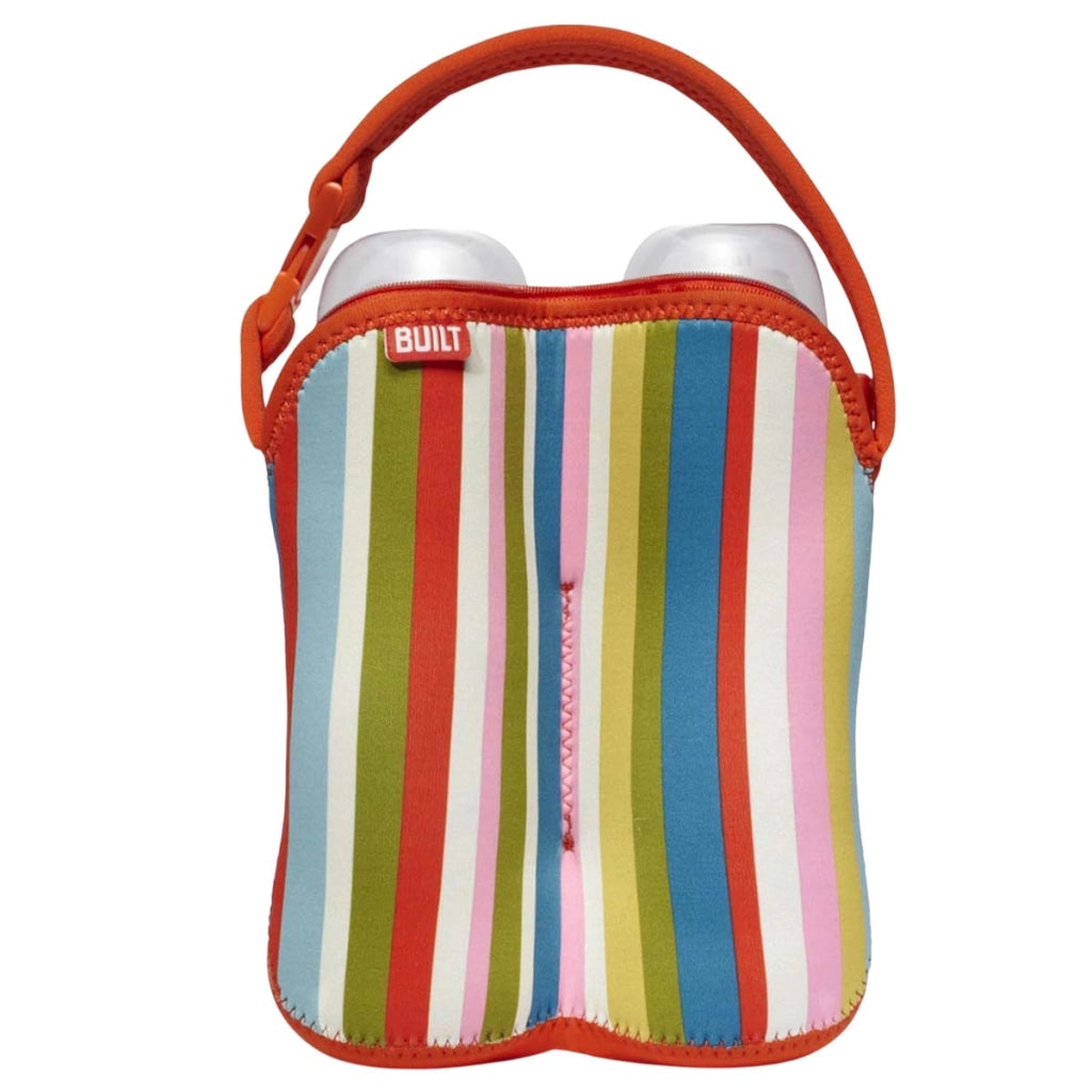 Borsa Termica Impermeabile per 2 Biberon con Tracolla Rimovibile Multicolore Built