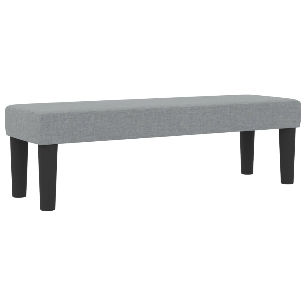 Letto con Rete a Molla e Materasso Grigio Chiaro 140x200 cm Tessuto
