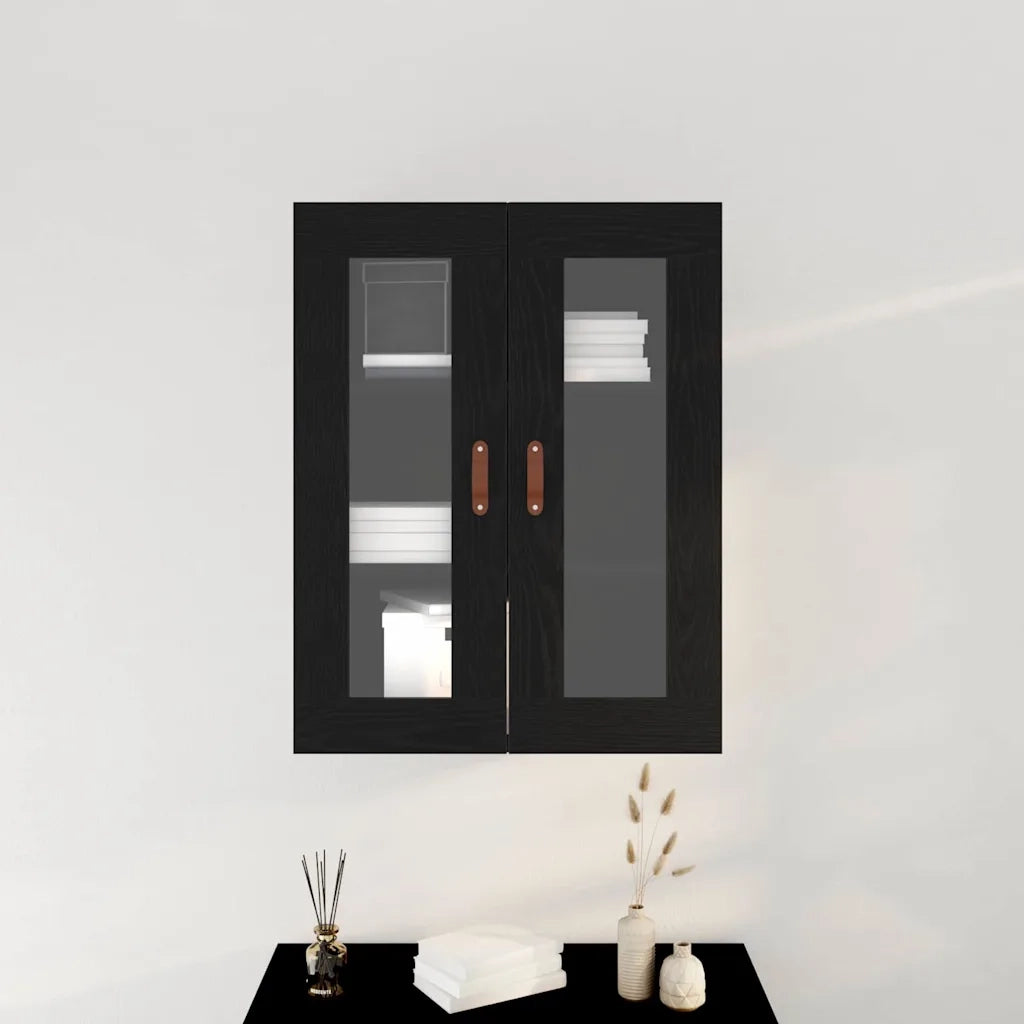 Armadietto a muro Rovere Nero 69,5 x 34 x 90 cm 862161