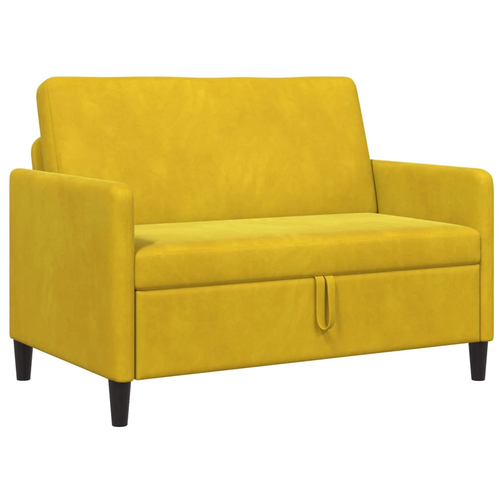 Divano con Storage Giallo 122 x 78 x 87 cm Poliestere 42036912