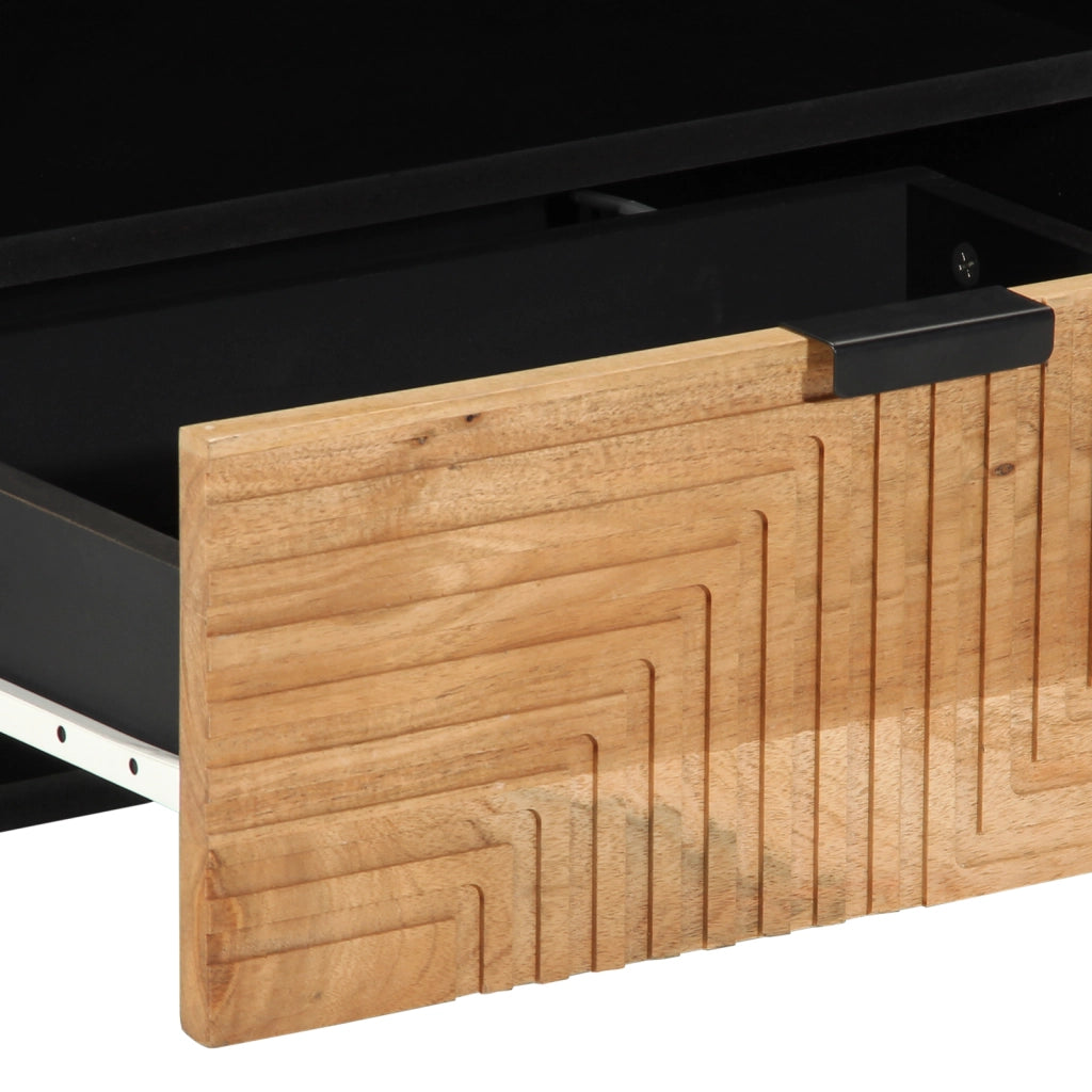 Mobile TV  80x33,5x46 cm in legno massello di acacia
