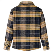 Camicia a Quadri da Bambino Gialla e Nera 116