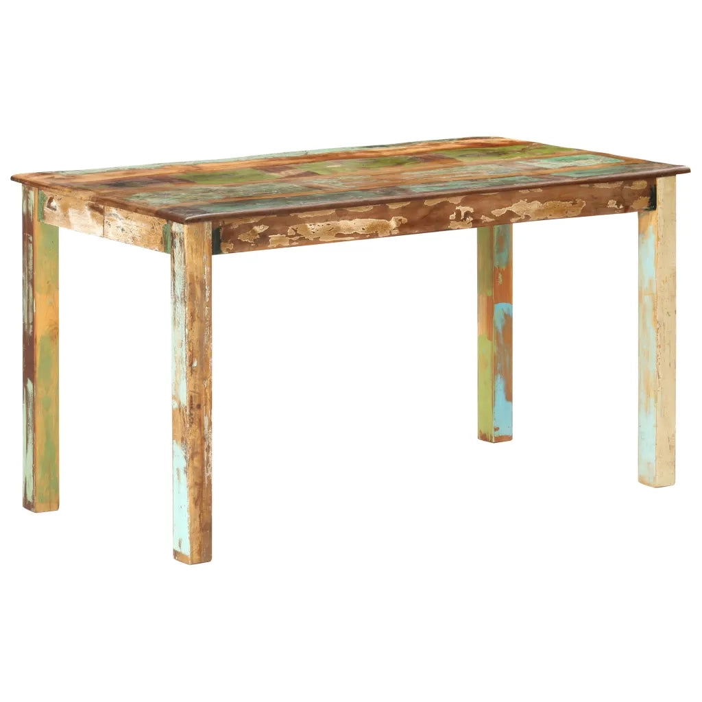 Tavolo da Pranzo in Legno Massello di Recupero 140x70x76 cm cod mxl 58542