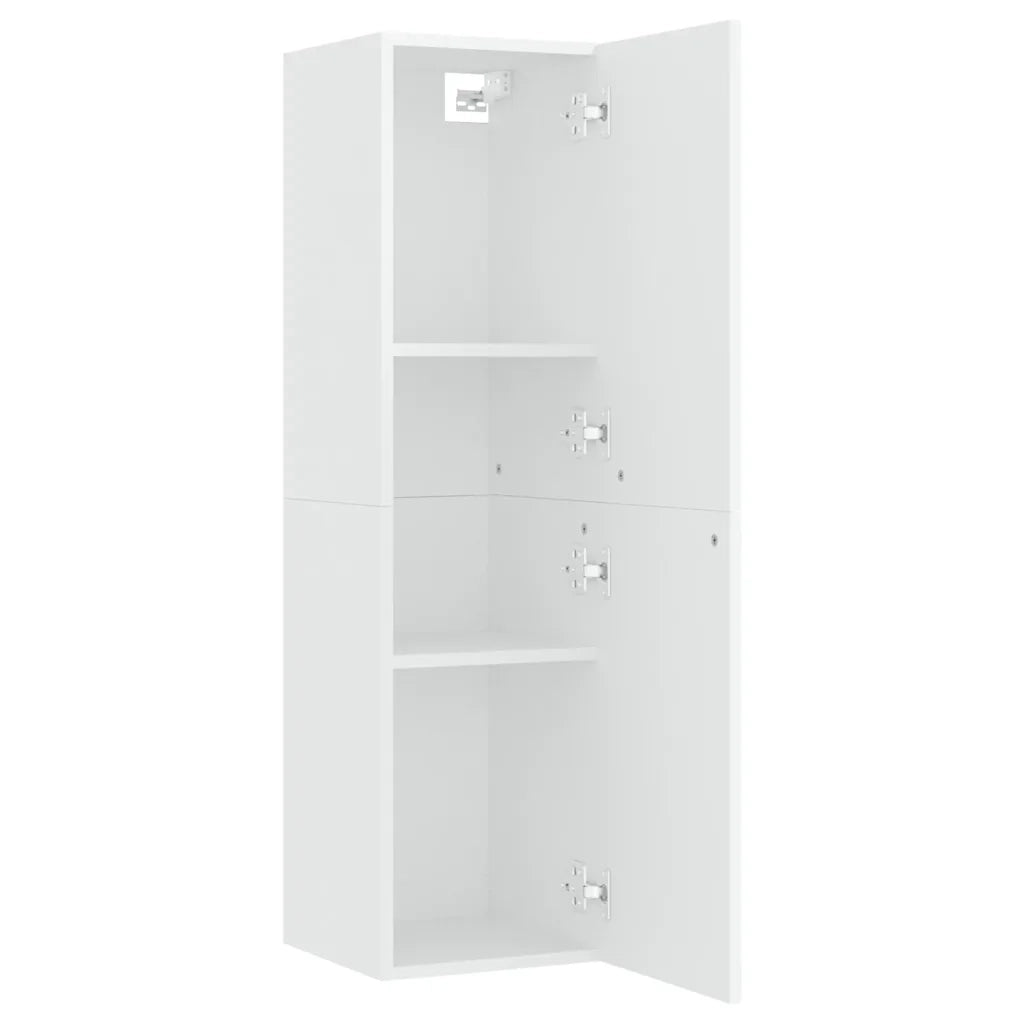 Mobile Porta TV-Credenza per TV Bianco 30,5x30x110 cm in Legno Multistrato