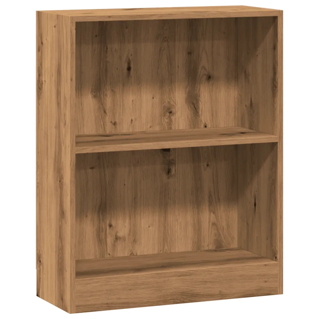 Libreria-Scaffale per Libri-Mobile di Stoccaggio Rovere Artigianale 60x24x76 cm in Truciolato