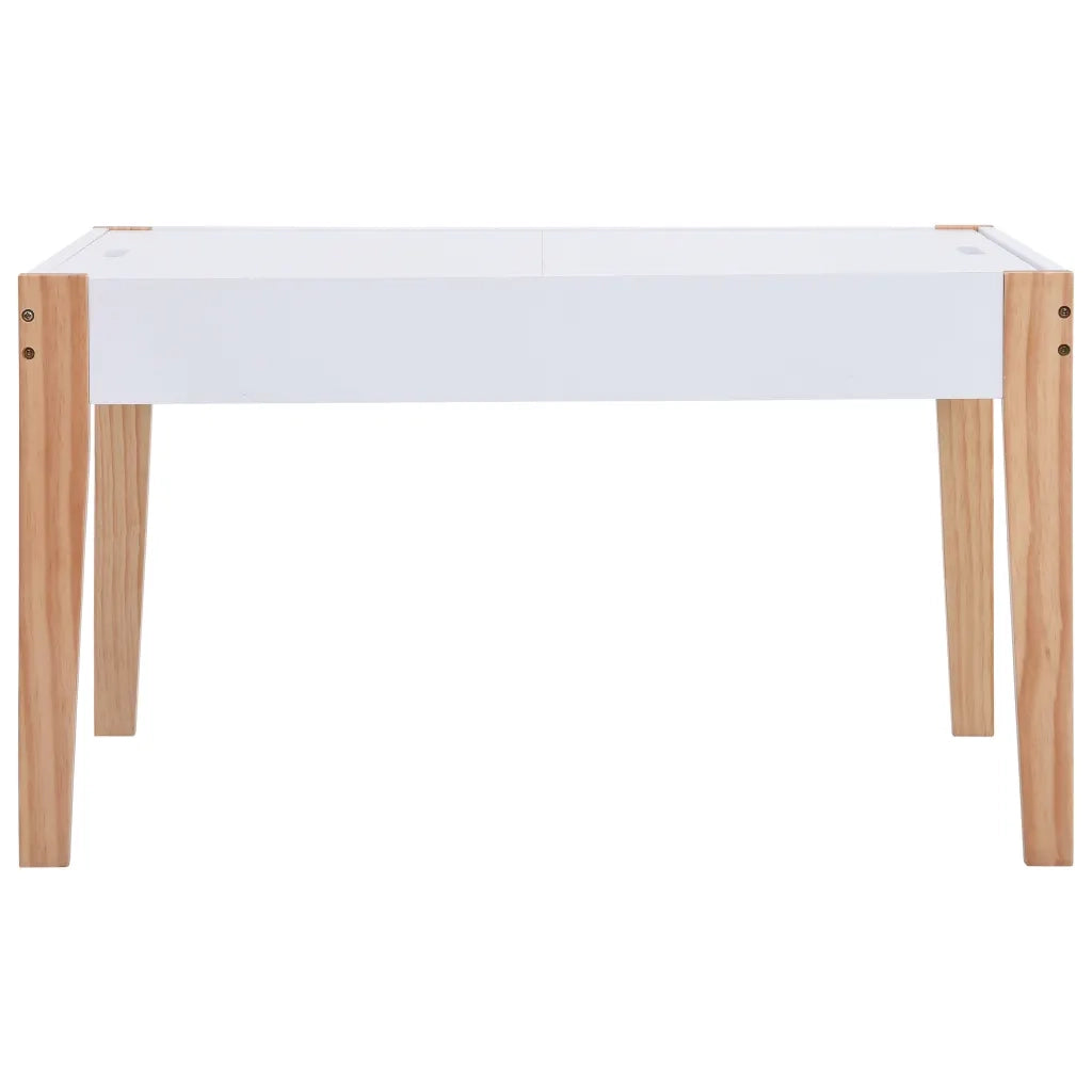 Set Sedie e Tavolo Lavagna per Bambini 3 pz Nero e Bianco CFW9010086