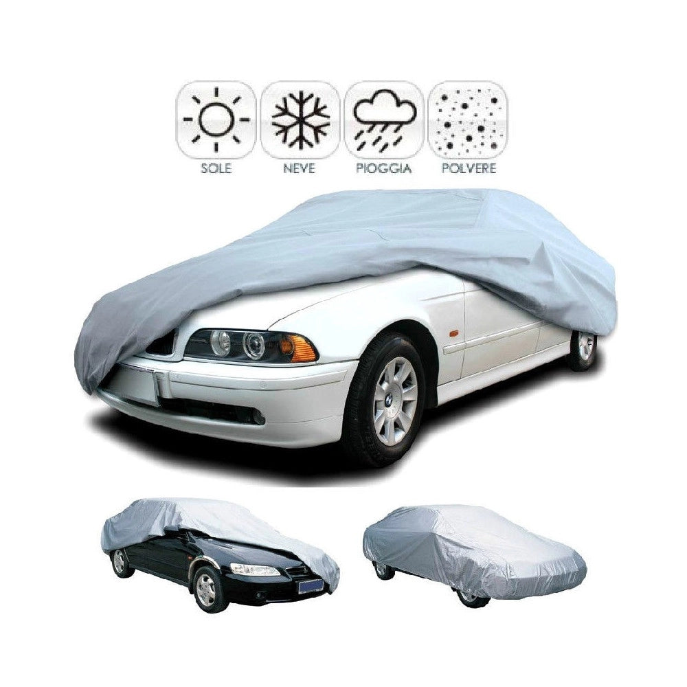 Trade Shop - Telo Copriauto Impermeabile Copertura Copri Auto Pvc Anti Pioggia Sole S M L Xl -