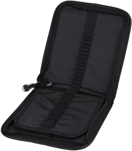 Etui con grande capacità - Borsa di stoccaggio - Contenitore per matite - 72 tasche - Tela di canapa duratura - Chiusura a strappo robusta - Borsa per penne