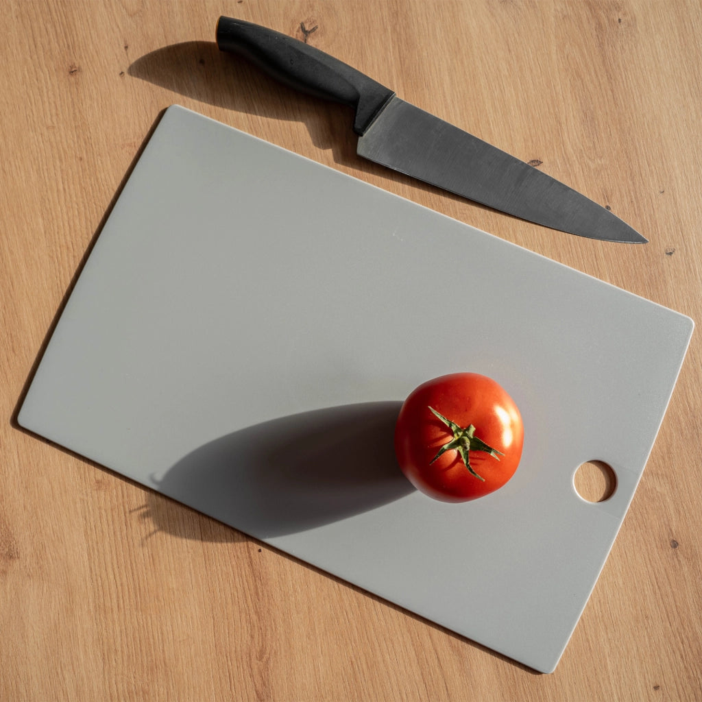 Tagliere da cucina sottile in plastica rigida KADAX, grigio, 38,5x24 cm
