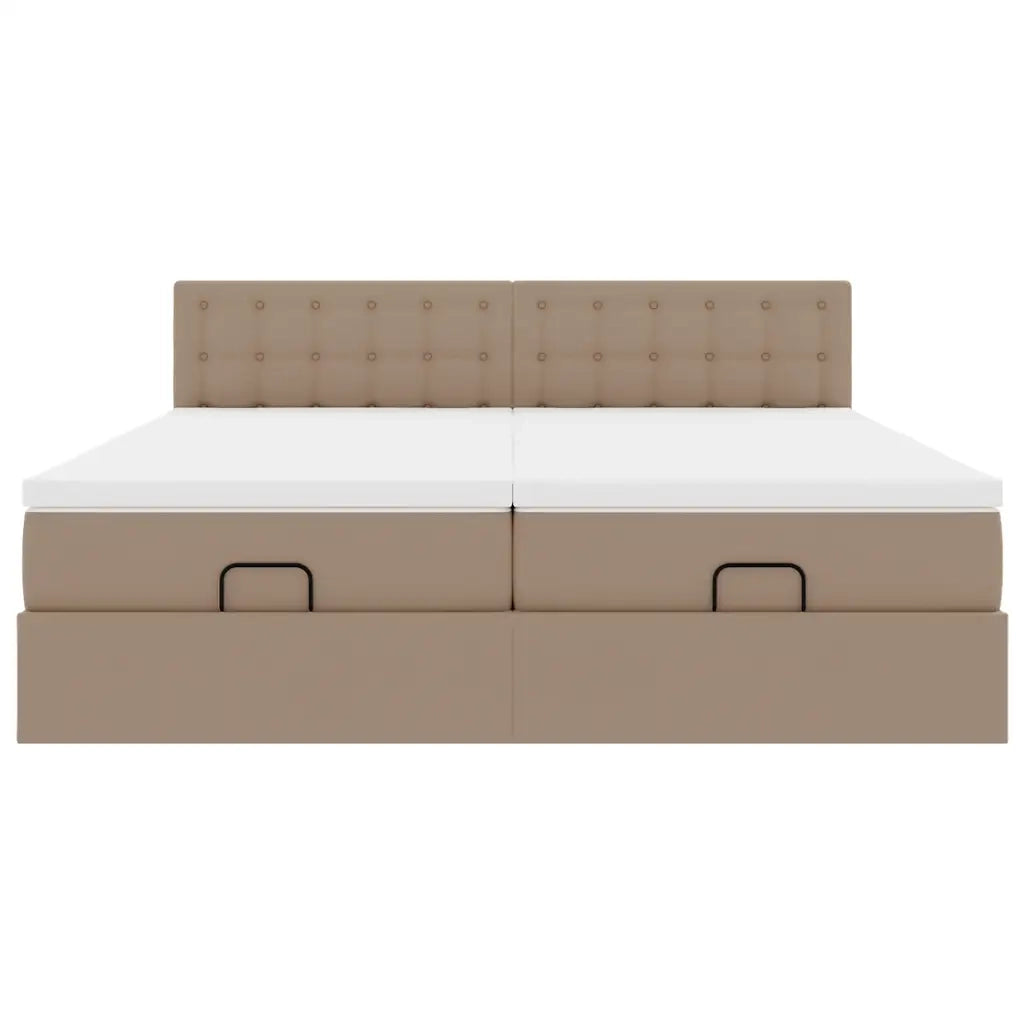 Struttura Letto Pouf con Materassi 180x200 cm Similpelle 3312809