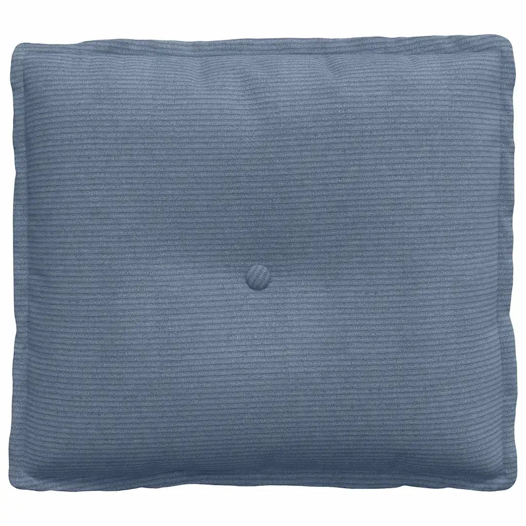 Cuscino per Schiena Blu 50 x 45 cm Tessuto in Cords