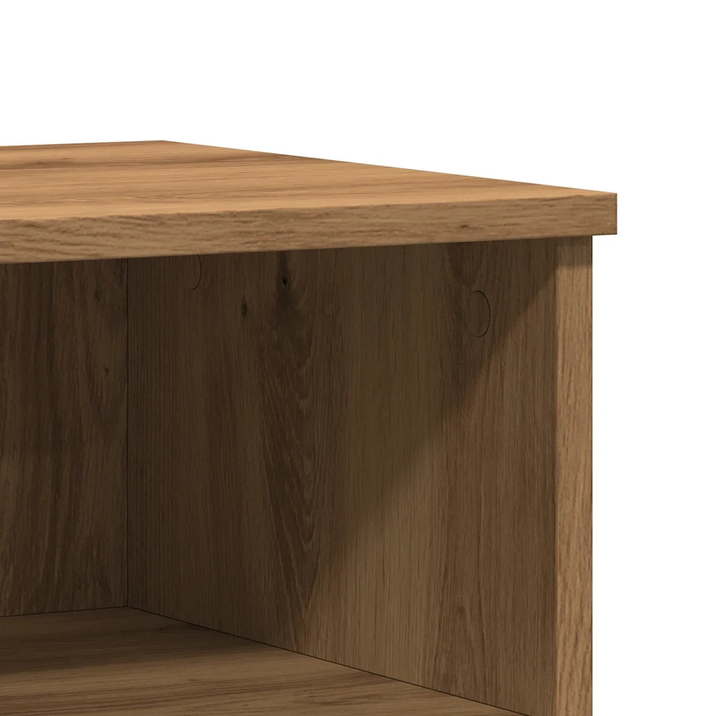 Comodino Rovere Artigianale 40x35x50 cm in Legno Multistrato