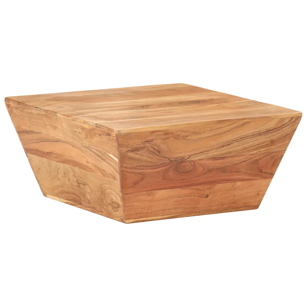 Tavolino da CaffÃ¨ a Forma di V 66x66x30 cm in Legno di Acacia cod mxl 11856
