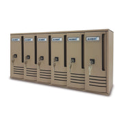 CASSETTA POSTALE ALUBOX CUBO C6 62X17,5X30 SABBIA