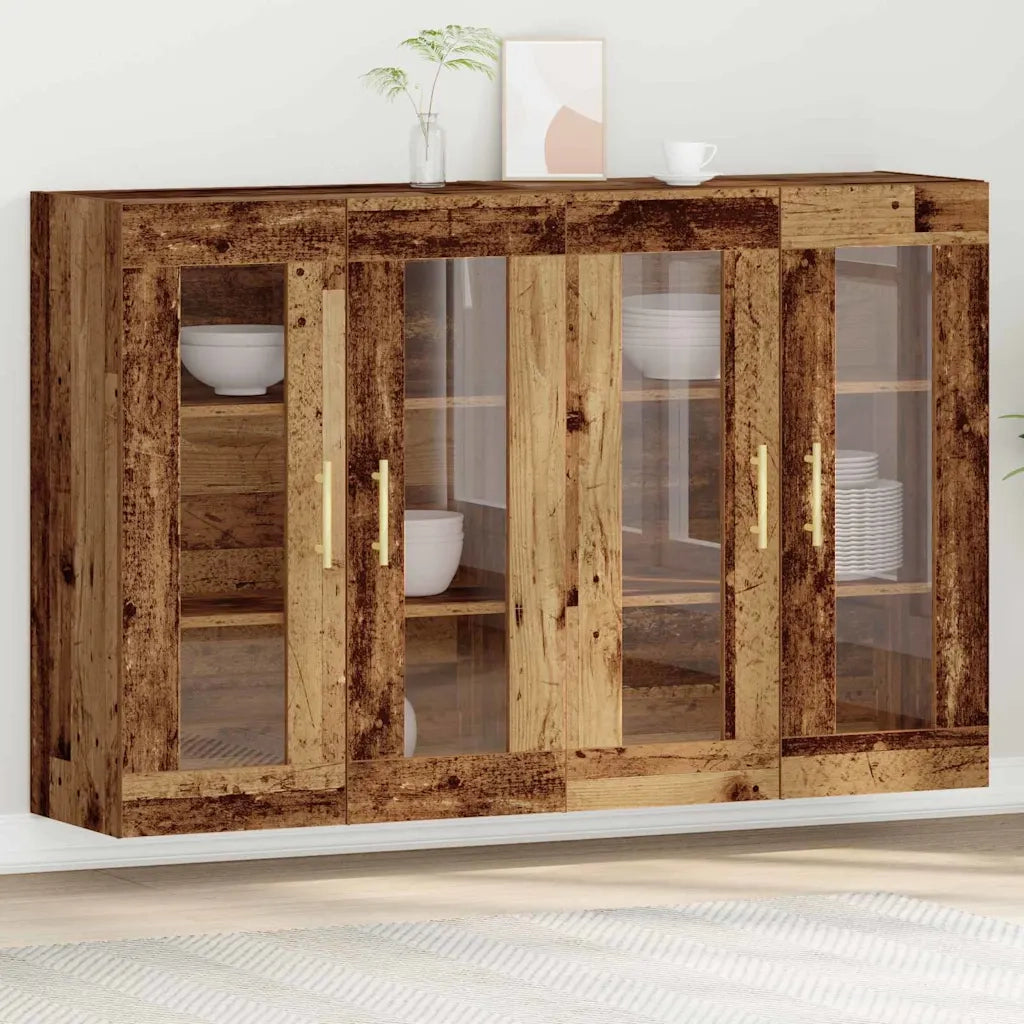 Armadi da Parete 2 pz Legno vecchio 69,5 x 34 x 90 cm CFW1624231