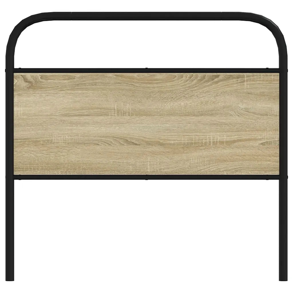 Testiera Rovere Sonoma 100 cm in Acciaio e Legno Multistrato