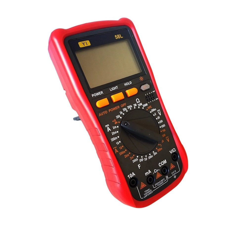 Trade Shop - Multimetro Tester Digitale Professionale Volt Ampere Farad Puntali Yi-58l -