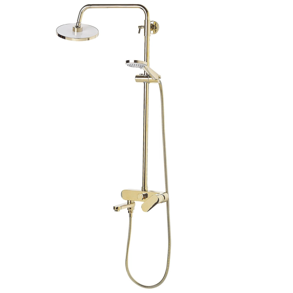 Miscelatore Set Doccia Ottone con Funzione Pioggia Finitura Lucida Glamour Modern