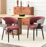 Sedia 96x59.5x40 cm con braccioli; schienale ergonomico in PU rosso