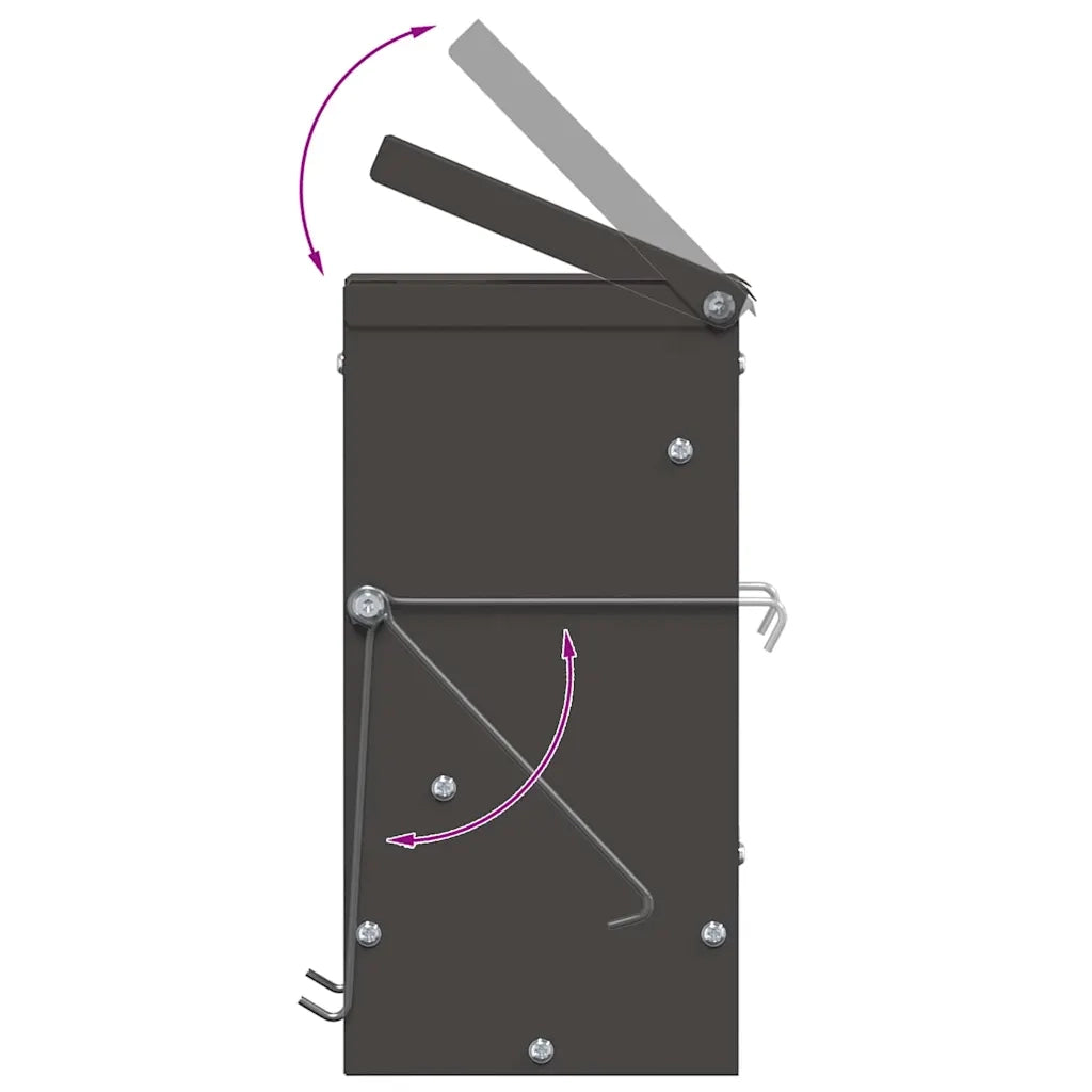 Mangiatore per conigli Nero 12,5 x 12,5 x 25 cm CFW2117979