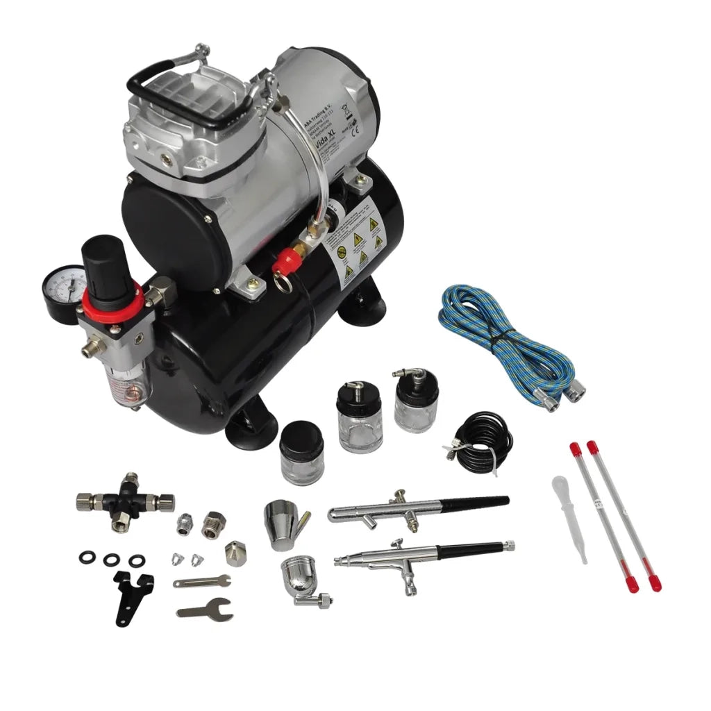 Set Compressore Aerografo con 2 Pistole CFW7254416