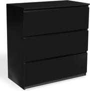 Cassettiera a 3 cassetti TOMI legno nero