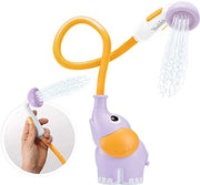 Yookidoo - Doccia da bagno con elefante viola, gioco da bagno e doccia per il risveglio dei sensi, spruzzatore per docce