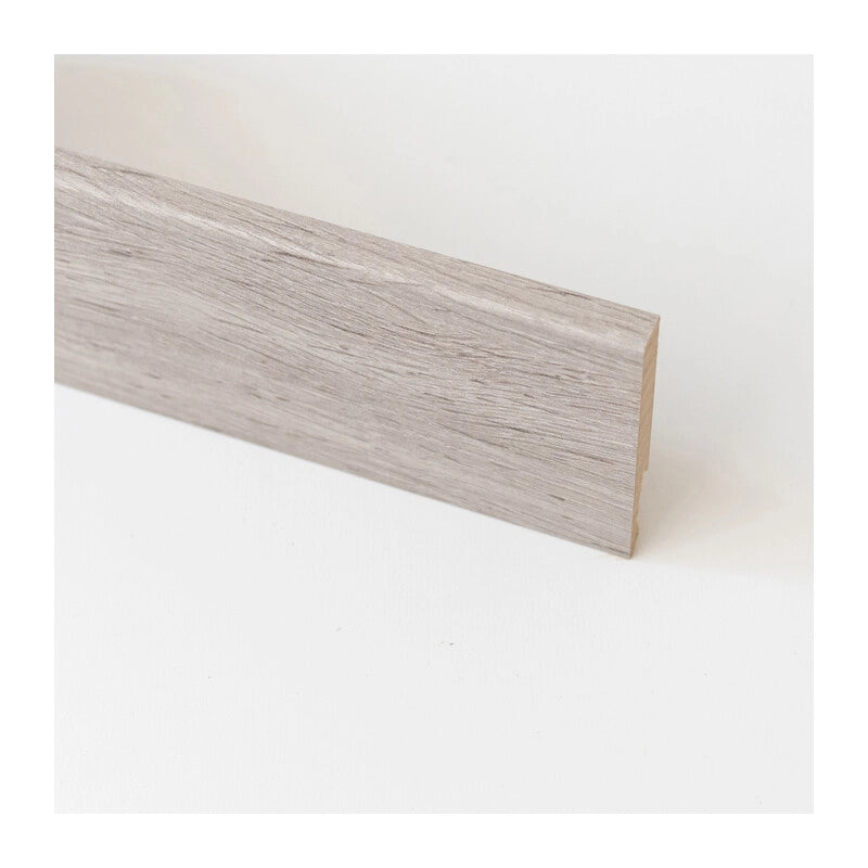 BATTISCOPA  80X14 MM MDF 240 CM ROVERE GRIGIO- 5,0 pz