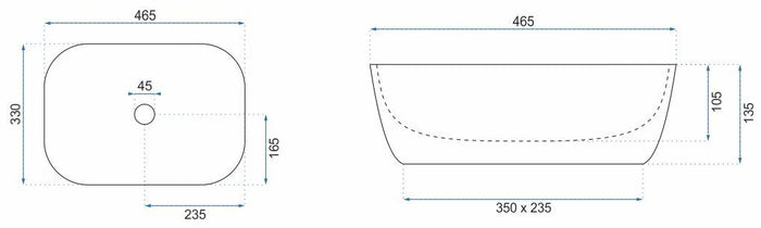 Lavabo Da Appoggio Rea Belinda Black Brush Gold