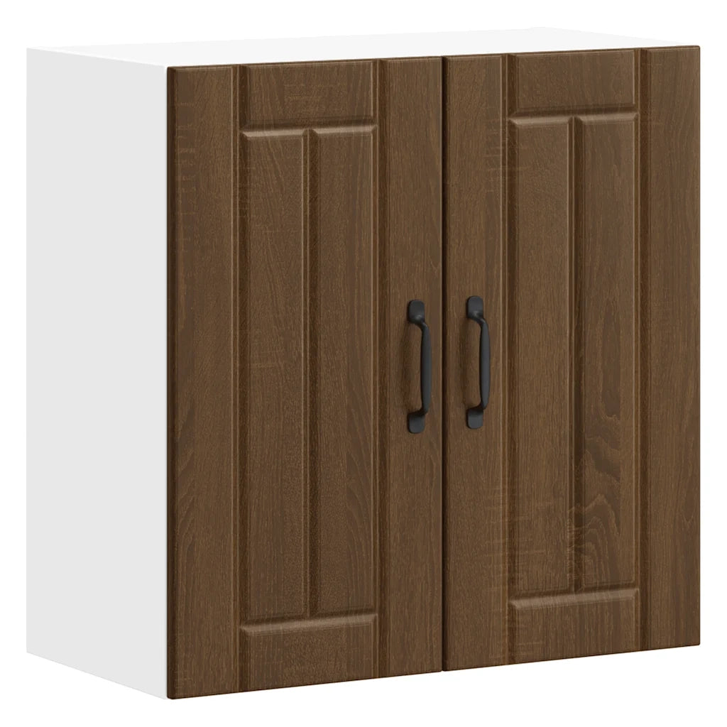 Pensile da Cucina-Mobile Cucina da Parete Lucca Rovere Marrone in Legno Multistrato 777651