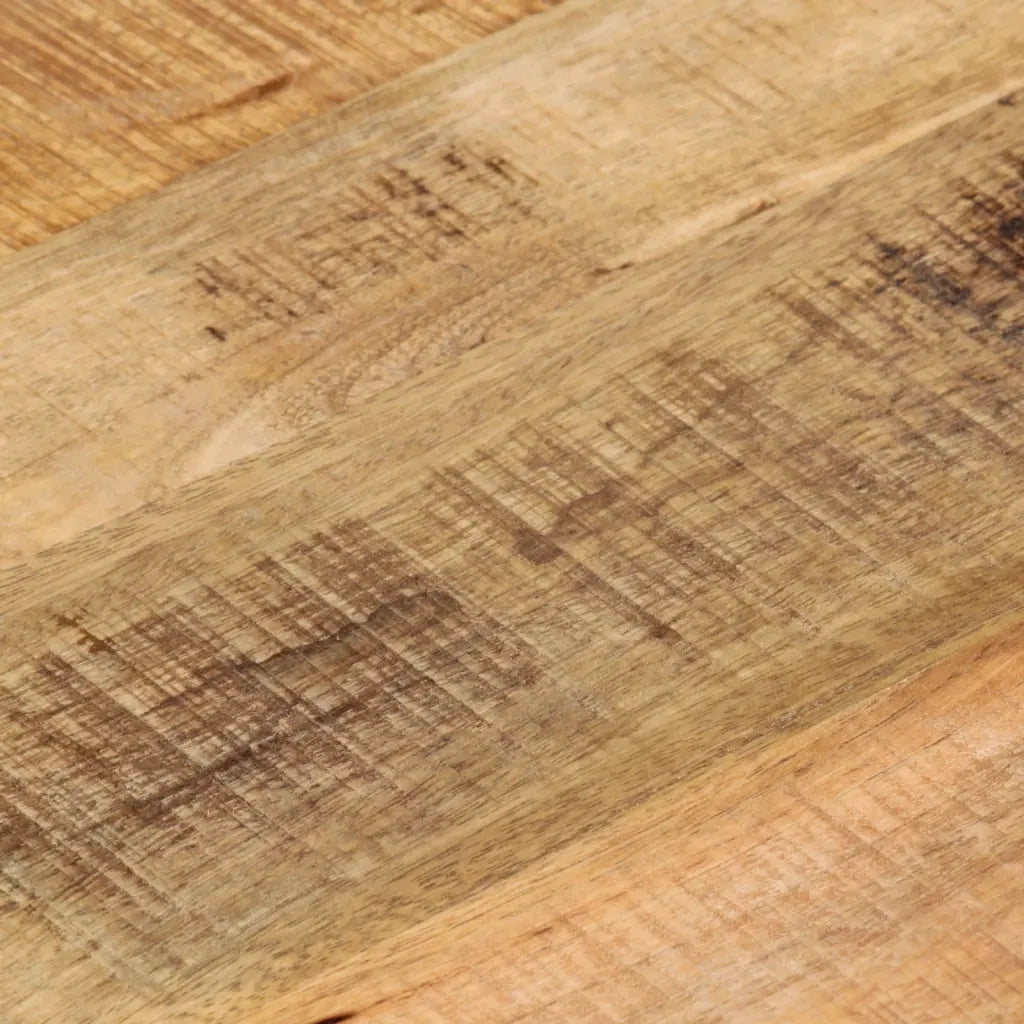Piano per Tavolo Ã˜ 50x3,8cm Rotondo Legno Massello Grezzo Mango