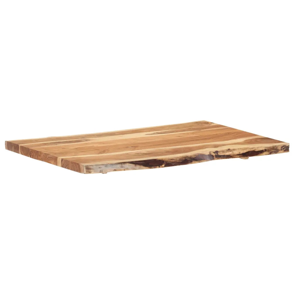 Piano del Tavolo | Superficie Tavolo | Piano Scrivania in Legno Massello di Acacia 100x(50-60)x3,8 cm