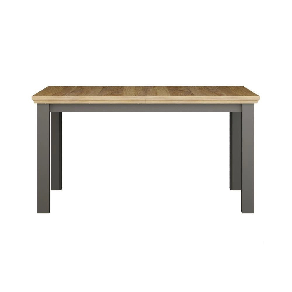 Tavolo Allungabile Essenza Rovere e Grigio Scuro 150/200 cm – Stile Classico Moderno